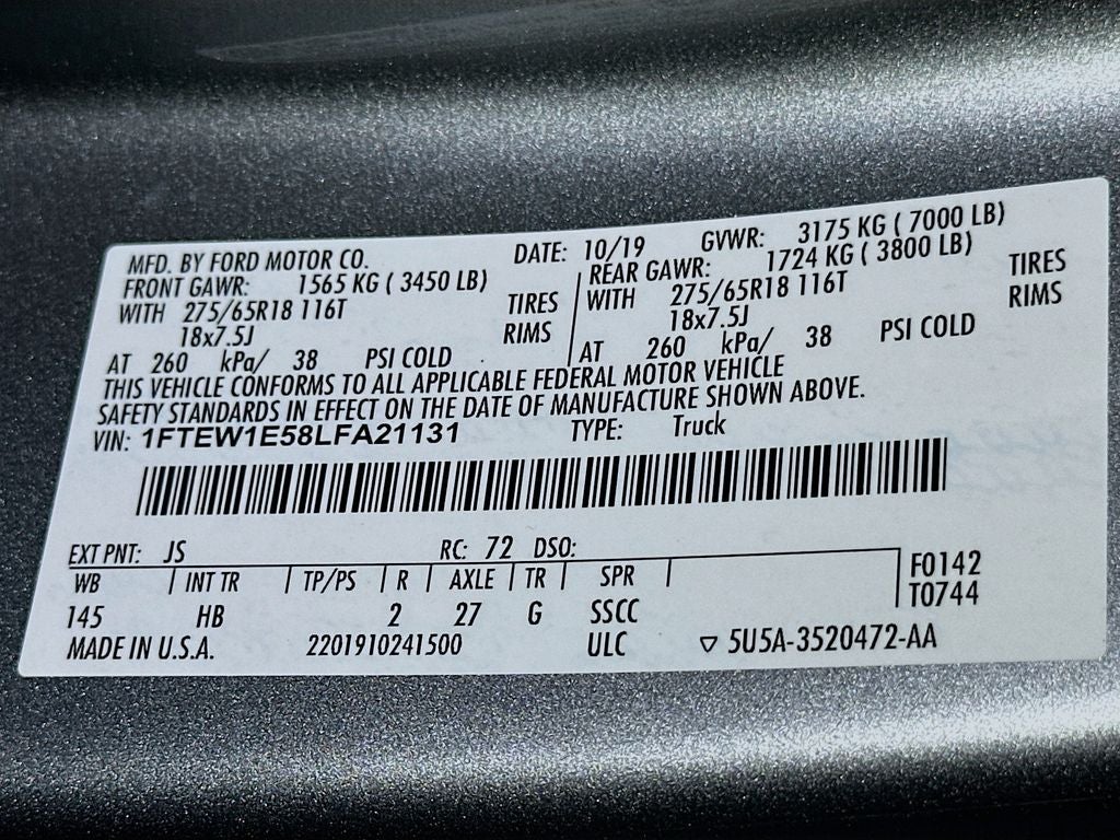 2020 Ford F-150 Lariat