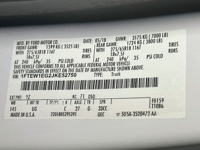 2018 Ford F-150 XLT