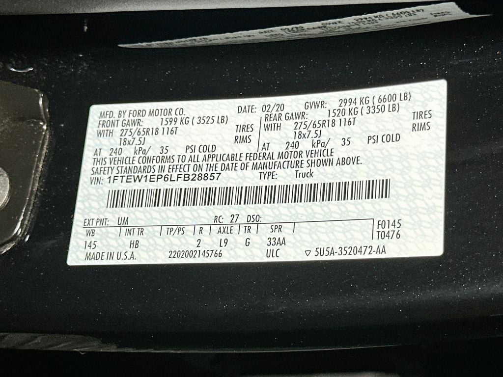 2020 Ford F-150 Lariat