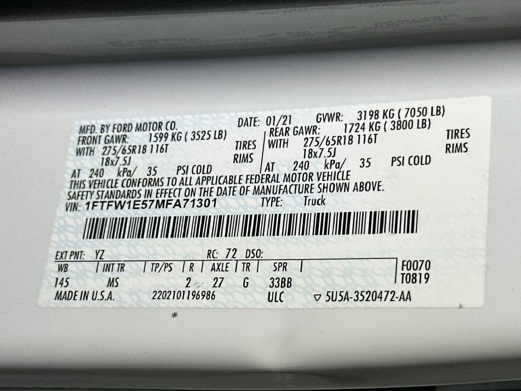 2021 Ford F-150 XLT