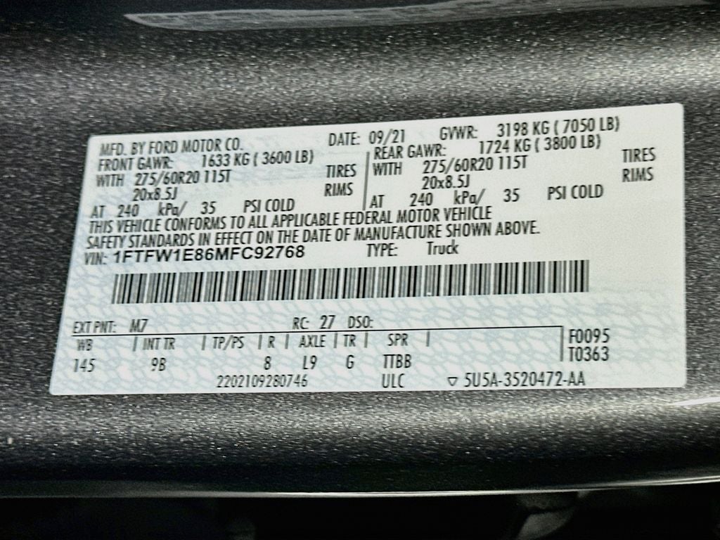 2021 Ford F-150 Platinum