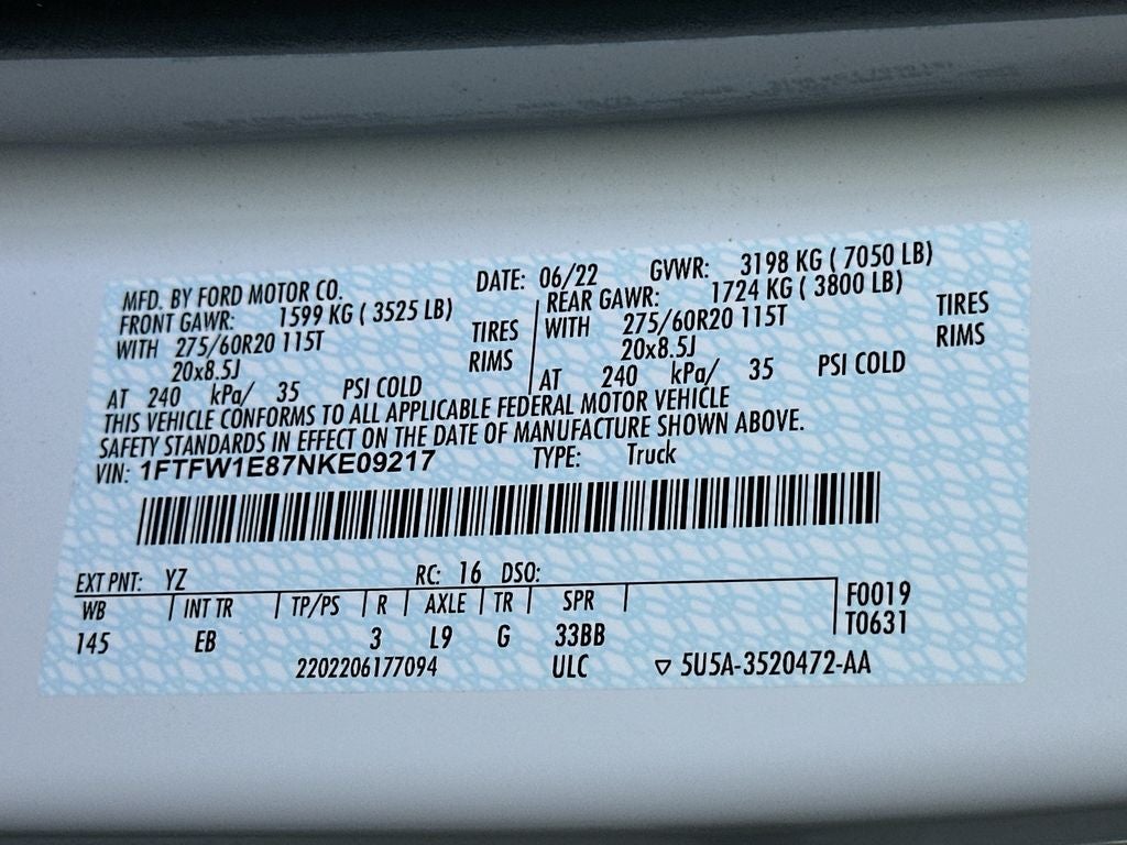 2022 Ford F-150 Lariat