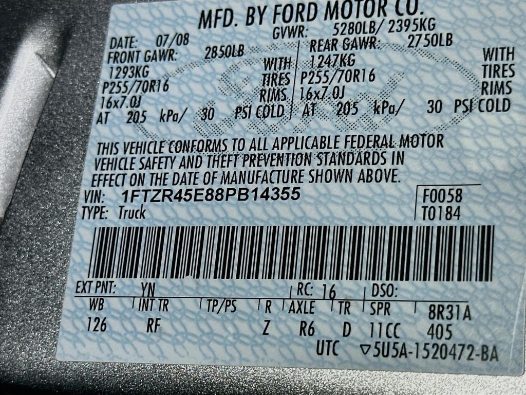 2008 Ford Ranger XLT