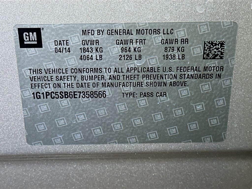 2014 Chevrolet Cruze 1LT