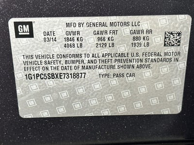 2014 Chevrolet Cruze 1LT