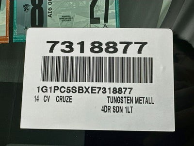 2014 Chevrolet Cruze 1LT