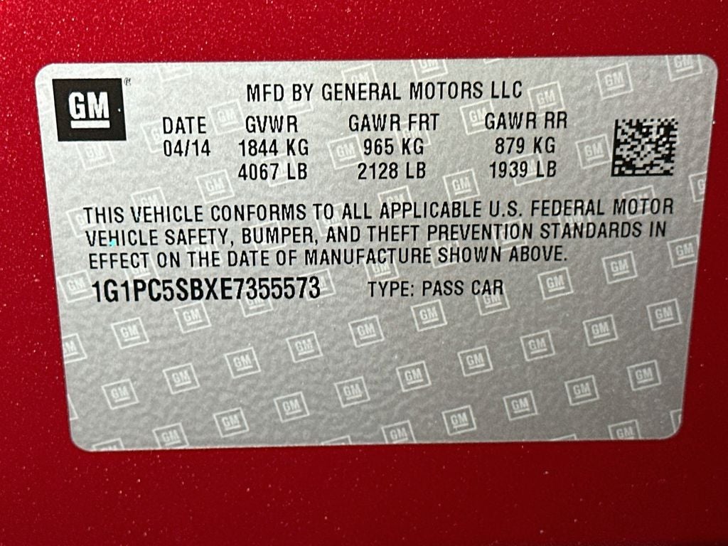 2014 Chevrolet Cruze 1LT