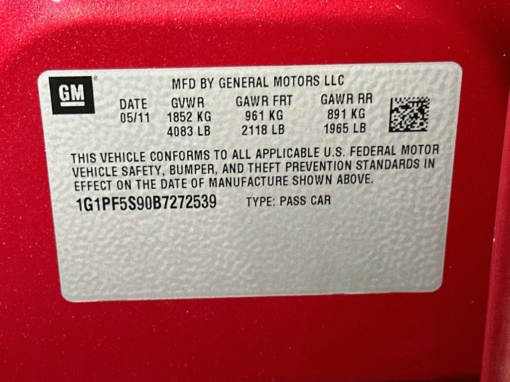 2011 Chevrolet Cruze 1LT