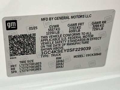 2025 Chevrolet Silverado 3500HD Work Truck