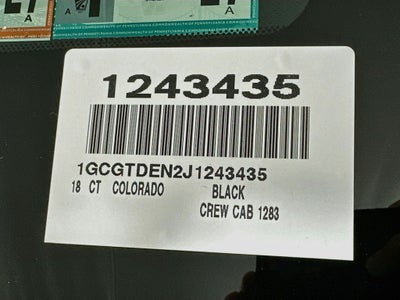2018 Chevrolet Colorado Z71