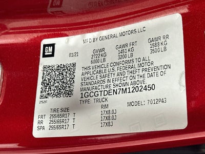 2021 Chevrolet Colorado Z71