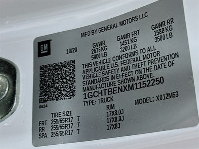 2021 Chevrolet Colorado Work Truck