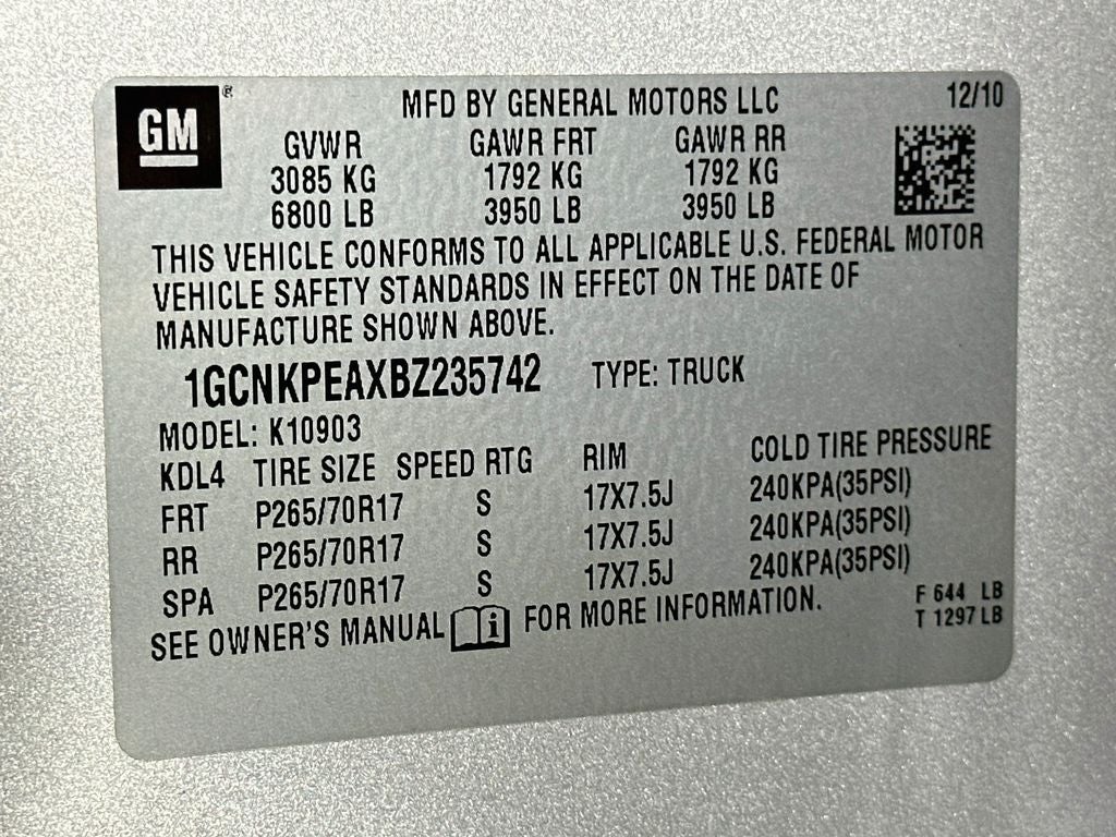 2011 Chevrolet Silverado 1500 Work Truck
