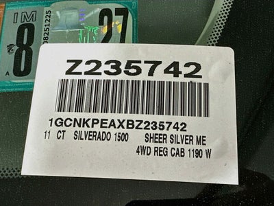 2011 Chevrolet Silverado 1500 Work Truck