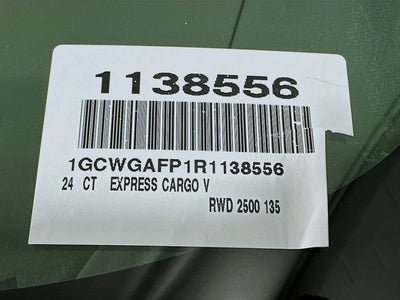 2024 Chevrolet Express 2500 Work Van Cargo