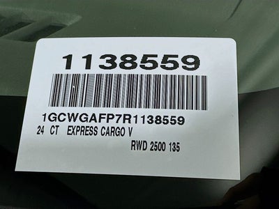 2024 Chevrolet Express 2500 Work Van Cargo