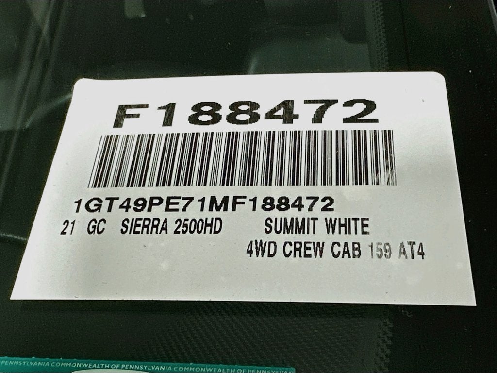 2021 GMC Sierra 2500HD AT4
