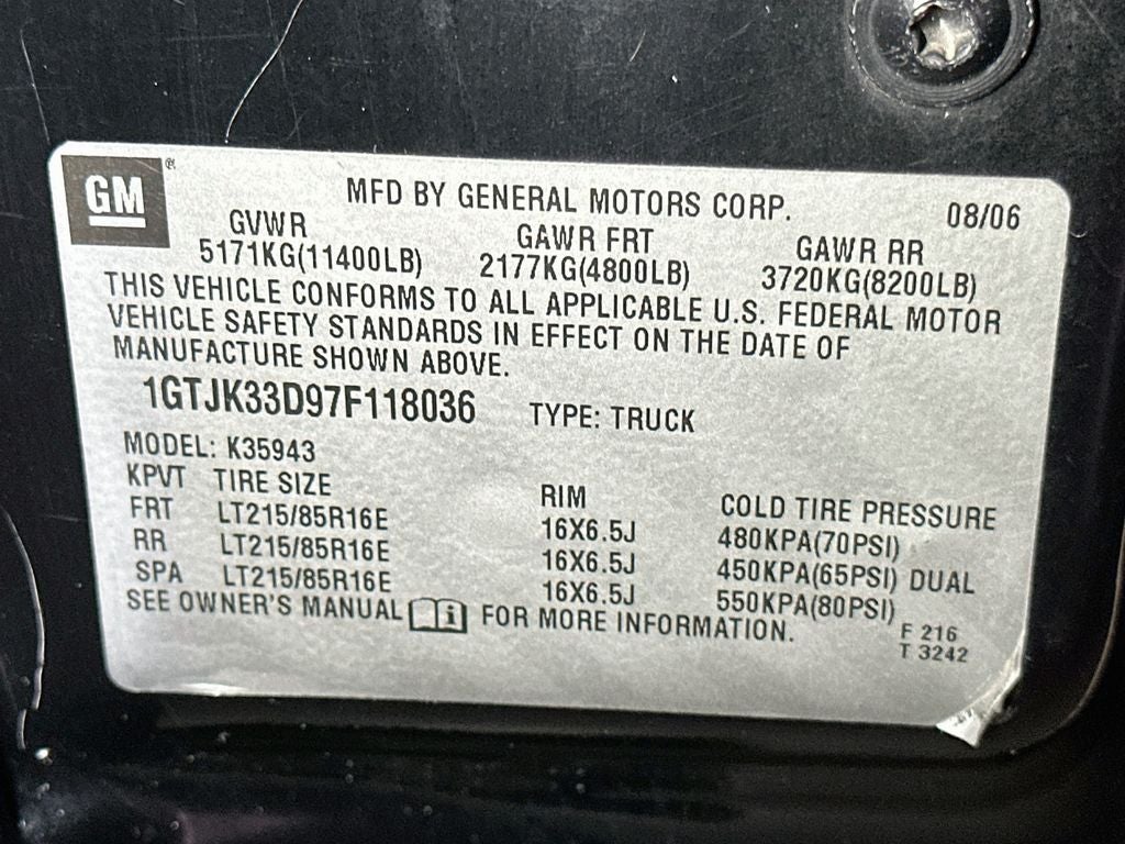 2007 GMC Sierra 3500 Classic SLT DRW