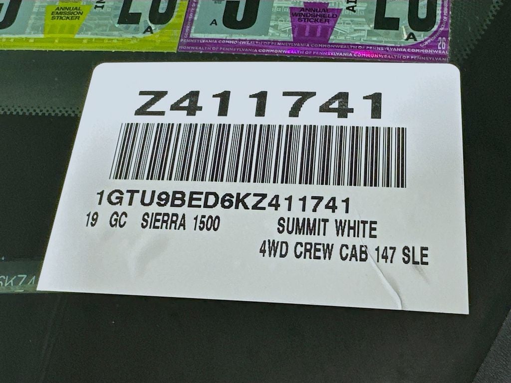 2019 GMC Sierra 1500 SLE
