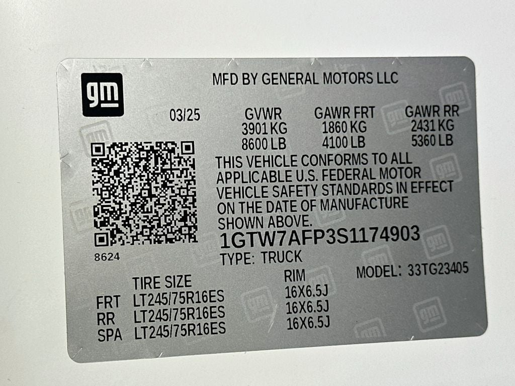 2025 GMC Savana 2500 Work Van