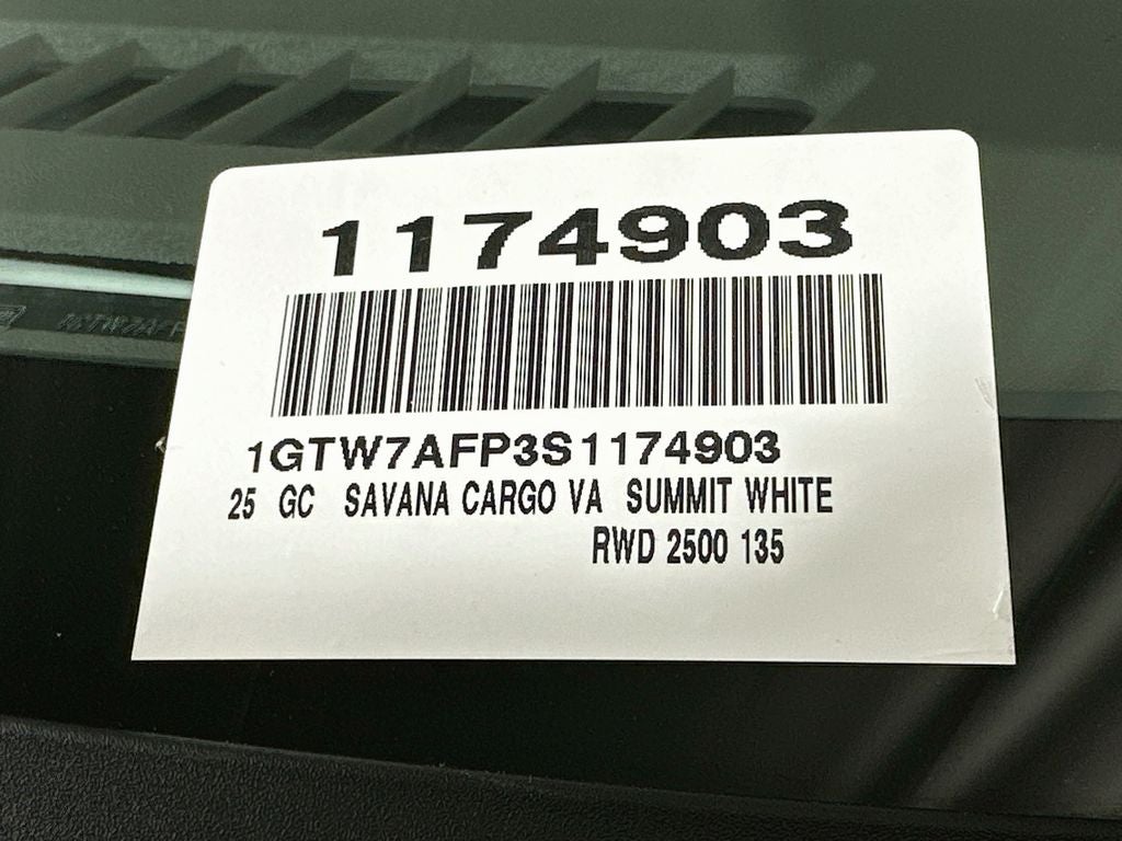 2025 GMC Savana 2500 Work Van
