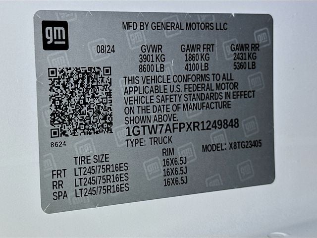 2024 GMC Savana 2500 Work Van