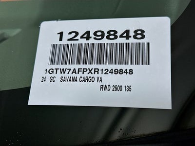 2024 GMC Savana 2500 Work Van