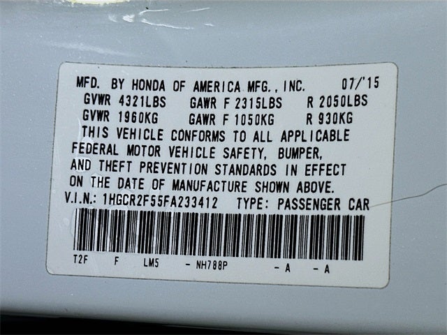 2015 Honda Accord Sport