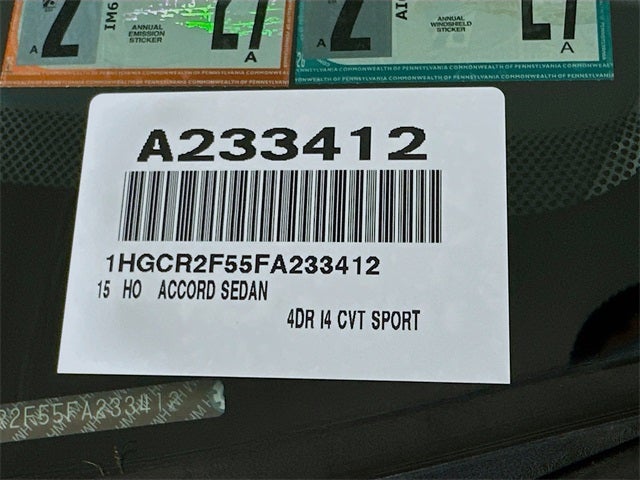 2015 Honda Accord Sport