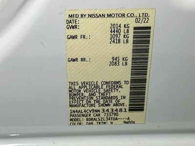 2022 Nissan Altima 2.0 SR