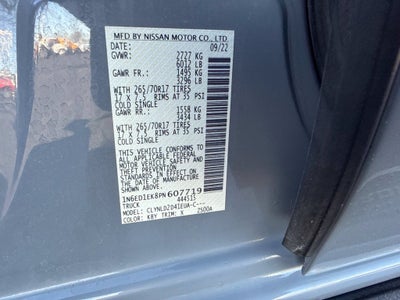 2023 Nissan Frontier PRO-4X