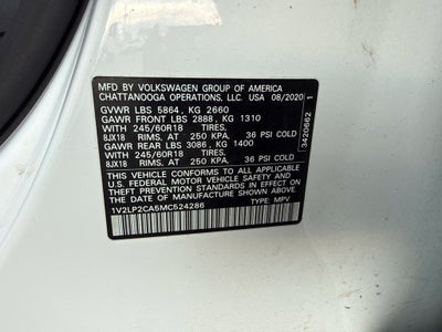 2021 Volkswagen Atlas 2.0T SE