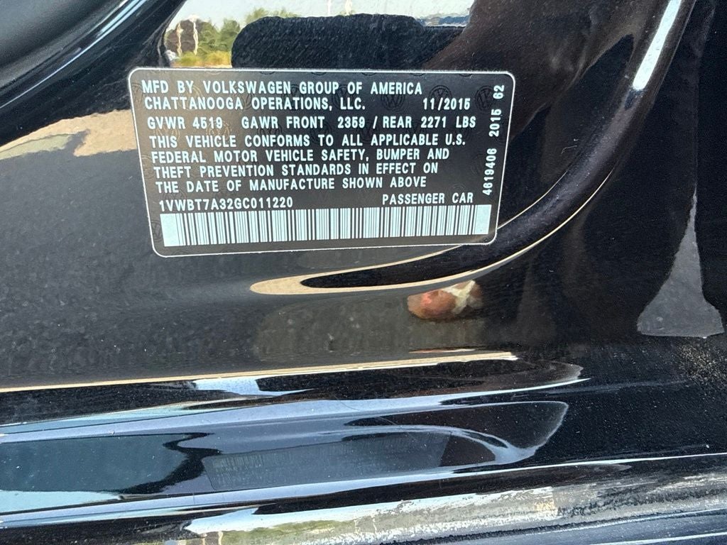 2016 Volkswagen Passat 1.8T SE