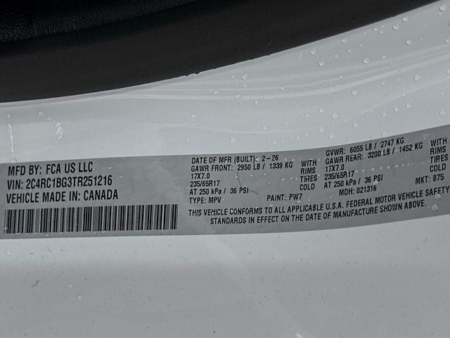 2026 Chrysler Pacifica Select