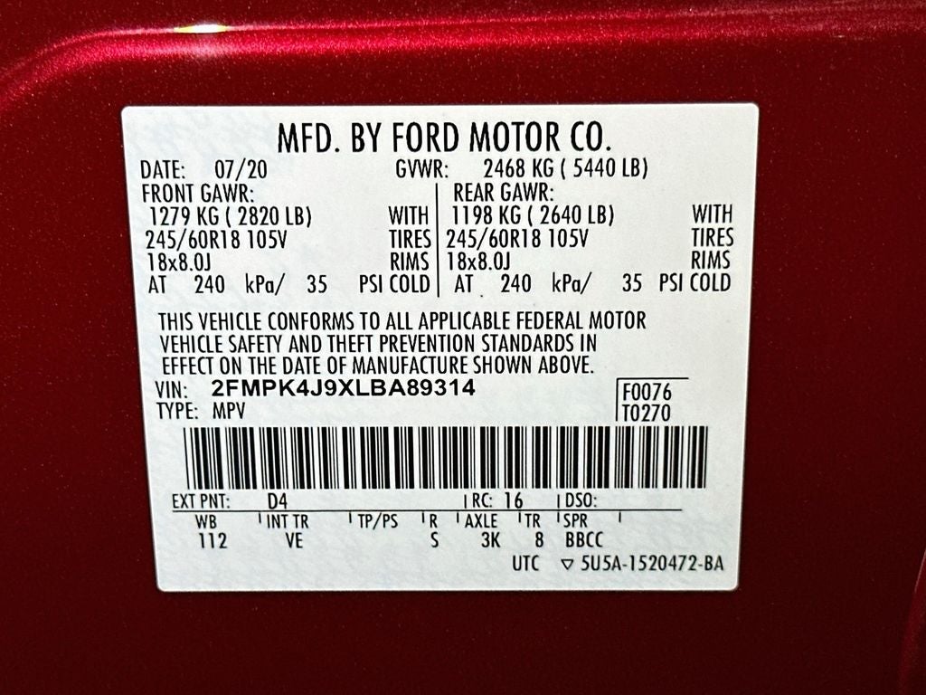 2020 Ford Edge SEL