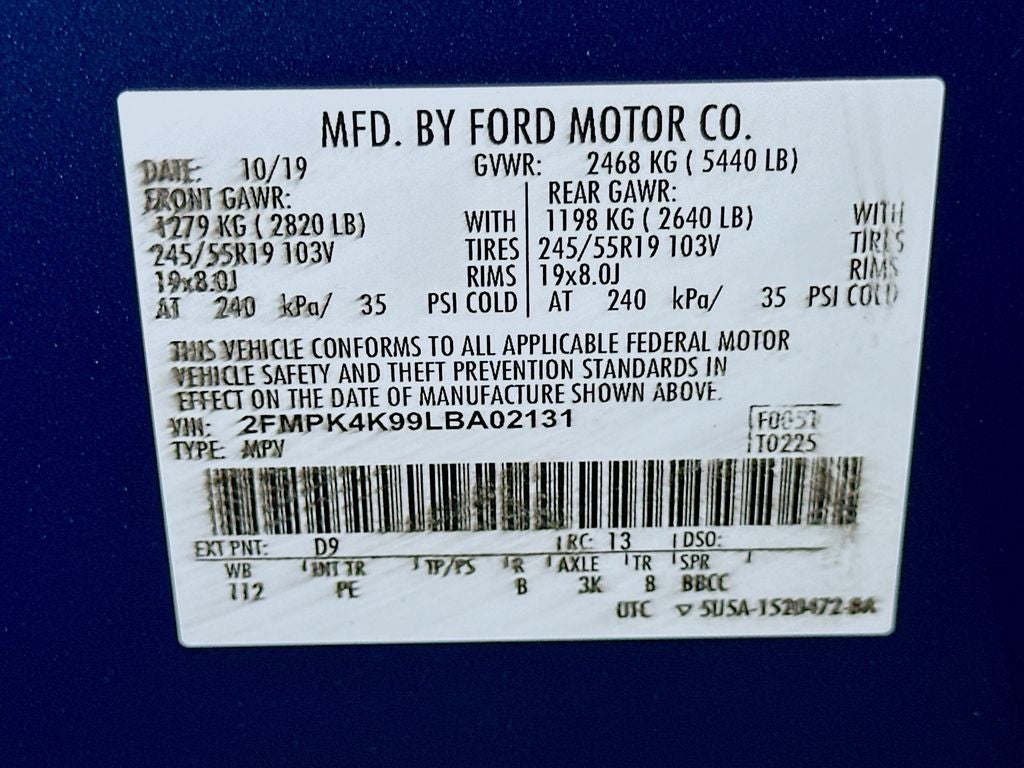 2020 Ford Edge Titanium