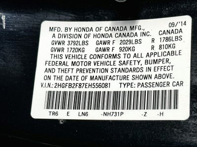 2014 Honda Civic EX