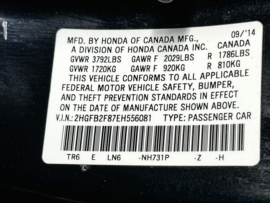 2014 Honda Civic EX