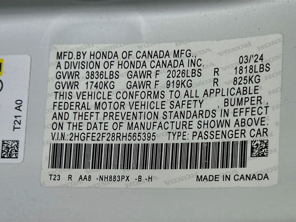 2024 Honda Civic LX