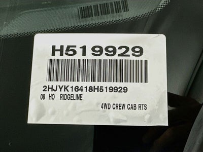 2008 Honda Ridgeline RTS