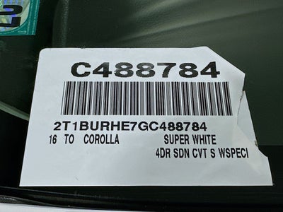 2016 Toyota Corolla S Special Edition