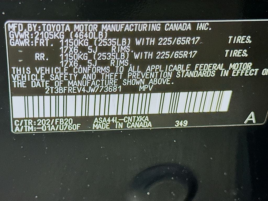 2018 Toyota RAV4 LE