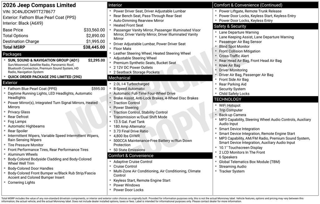 2026 Jeep Compass Limited