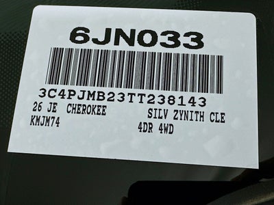 2026 Jeep Cherokee Base