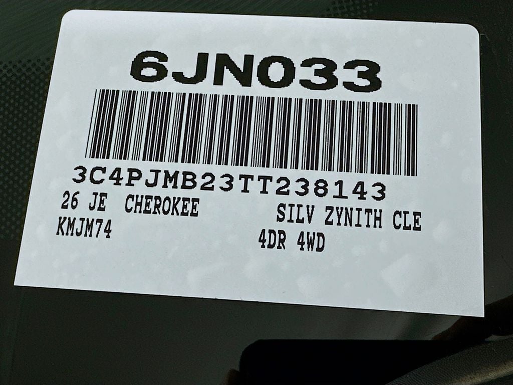 2026 Jeep Cherokee Base