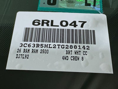2026 RAM 2500 Tradesman
