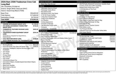 2026 RAM 2500 Tradesman