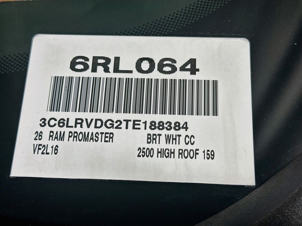 2026 RAM ProMaster 2500 High Roof