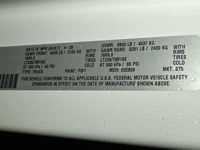 2026 RAM ProMaster 2500 High Roof