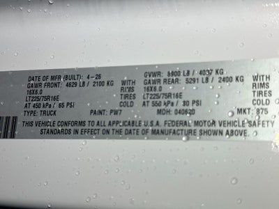 2026 RAM ProMaster 2500 High Roof